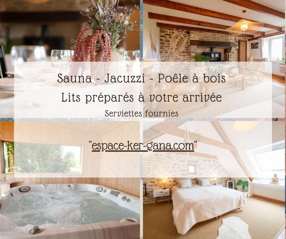 Ker Gana Sauna, Jacuzzi, Poele A Bois Plourin  Eksteriør billede